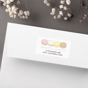 Etiqueta Retorno Pastel de Macarons do francês