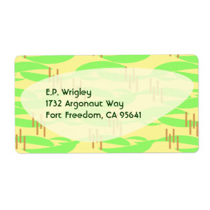 Etiqueta Retro Fifties Lemon Lime Boomerang Vibes