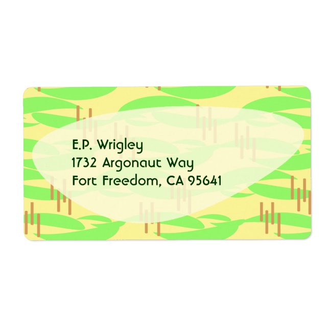 Etiqueta Retro Fifties Lemon Lime Boomerang Vibes (Frente)