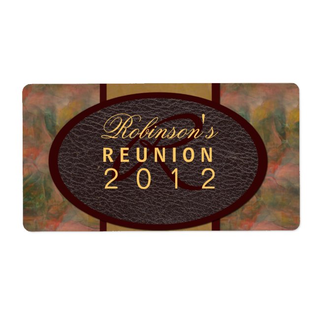 Etiqueta Reunião Familiar (Frente)