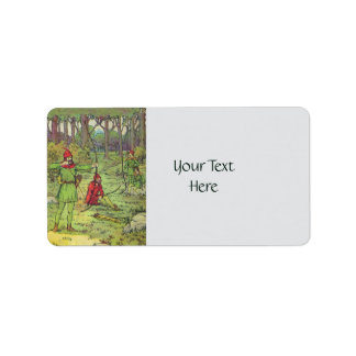 Etiqueta Robin Hood Na Floresta