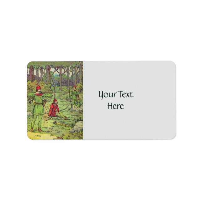 Etiqueta Robin Hood Na Floresta (Frente)