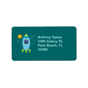 Etiqueta Rocket Retro