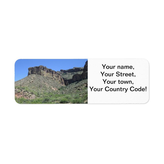 Etiqueta Rocky Apache Trail (Frente)