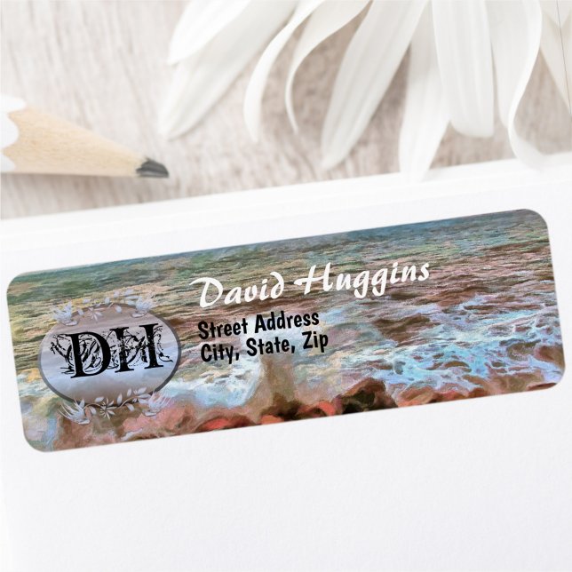 Etiqueta Rocky Waves 0742 Endereço (Criador carregado)