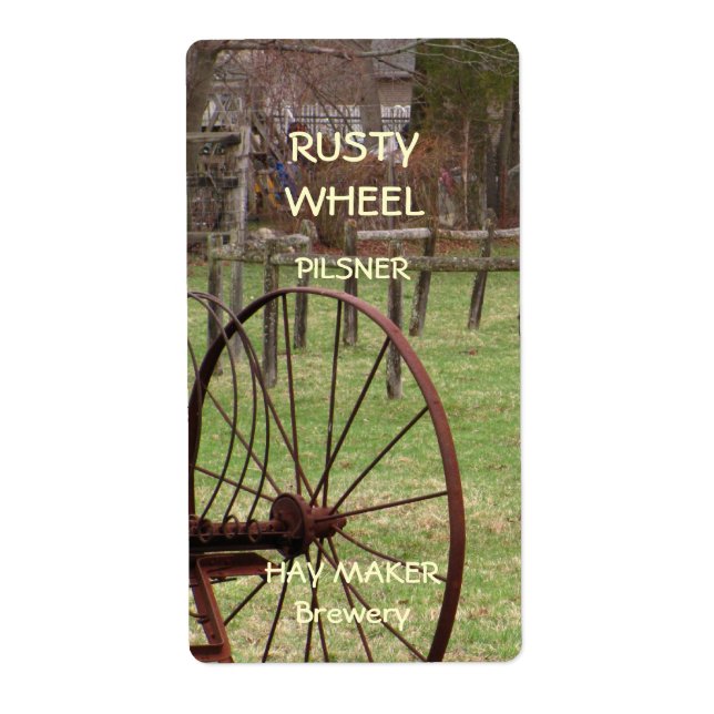 Etiqueta Roda Rusty ~ Rótulo da Cerveja (Frente)