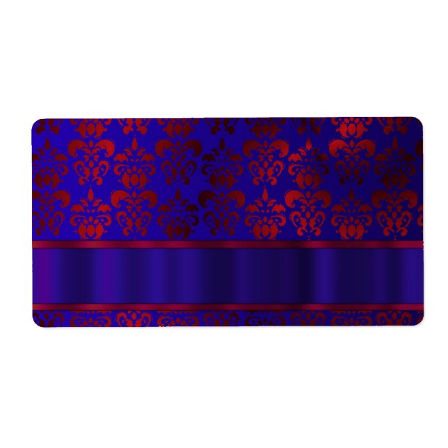 Etiqueta Rodovalho vermelho e azul (Frente)