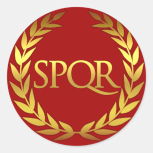 Etiqueta romana de SPQR