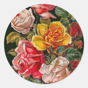 Etiqueta romântica dos rosas