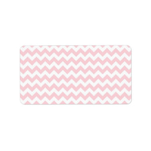 Etiqueta Rosa de bebê Chevron