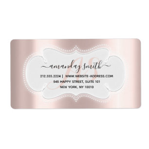 Etiqueta Rosa de casamento personalizado RSVP Bridal Doce 1
