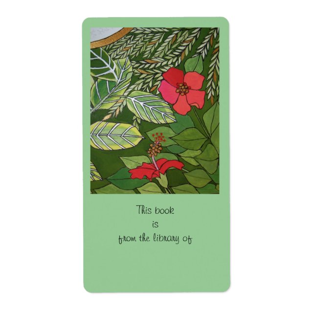Etiqueta Rosa de Sharon Jungle book plate (Frente)