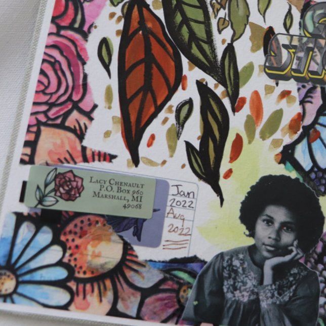 Etiqueta Rosa de Vintage (Criador carregado)