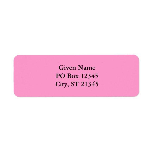 Etiqueta Rosa FF99CC (Frente)