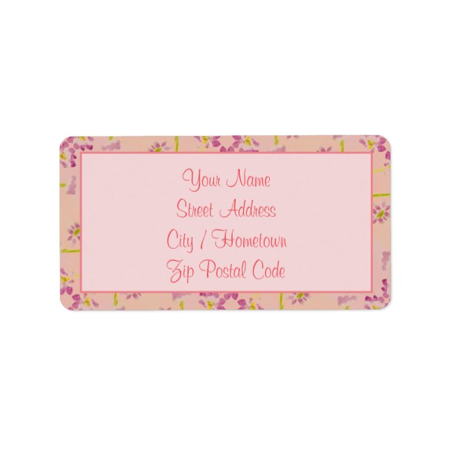 Etiqueta Rosa muito bonito (Frente)