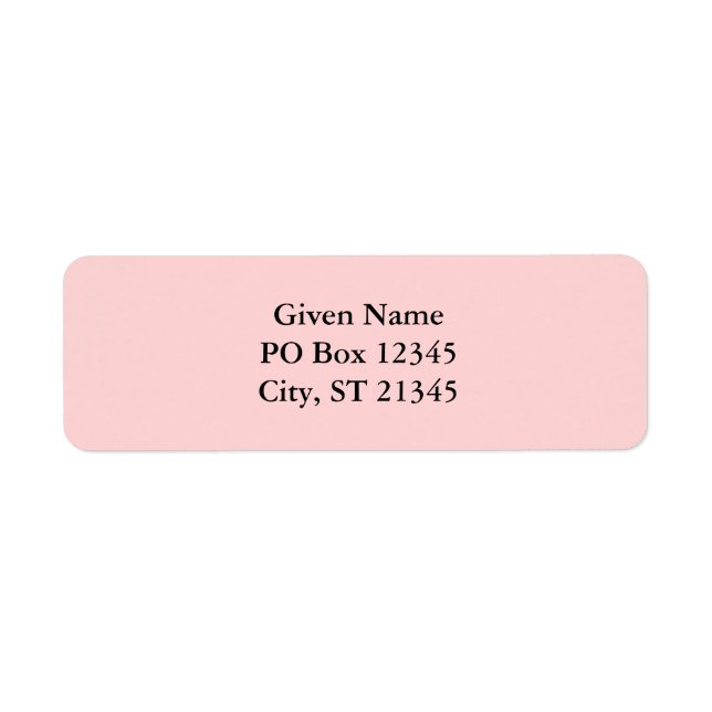 Etiqueta Rosa Pálido (Frente)