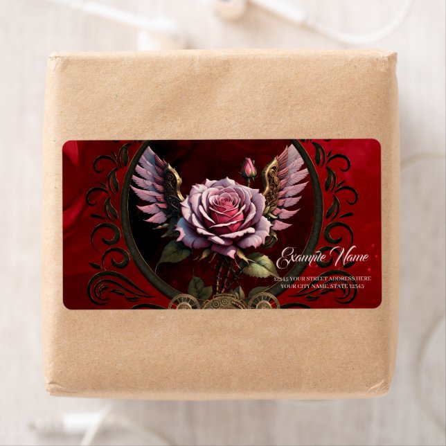 Etiqueta Rosa Steampunk (Insitu)