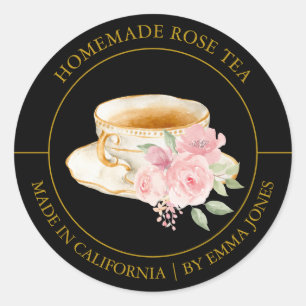 etiqueta rosa Tea Modern