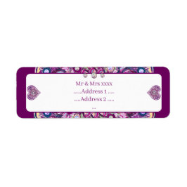 Etiqueta Rosace vermelho cardinal