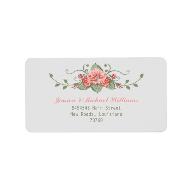 Etiqueta Rosas (Frente)