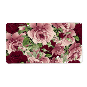 Etiqueta Rosas de Rótulos Florais