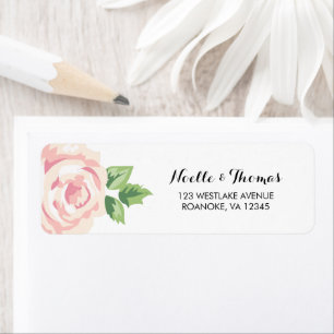Etiqueta Rosas do vintage florais