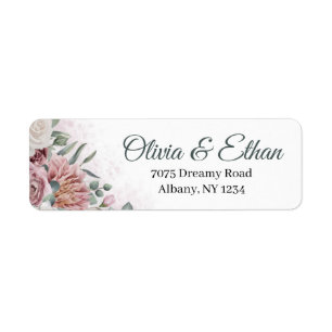 Etiqueta Rosas e flores cor-de-rosa das dálias
