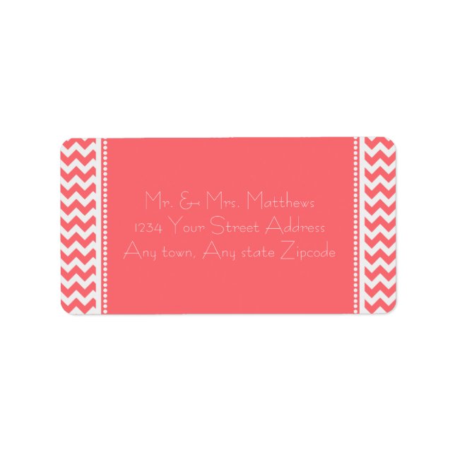 Etiqueta Rose Chevron (Frente)