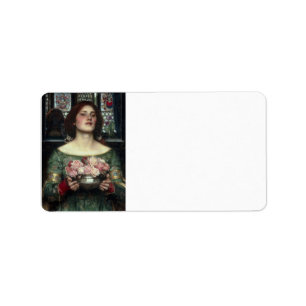 Etiqueta Rosebuds por John William Waterhouse