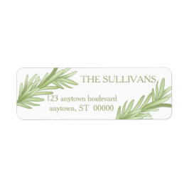 Etiqueta Rosemary Sprigs Herbal Wedding