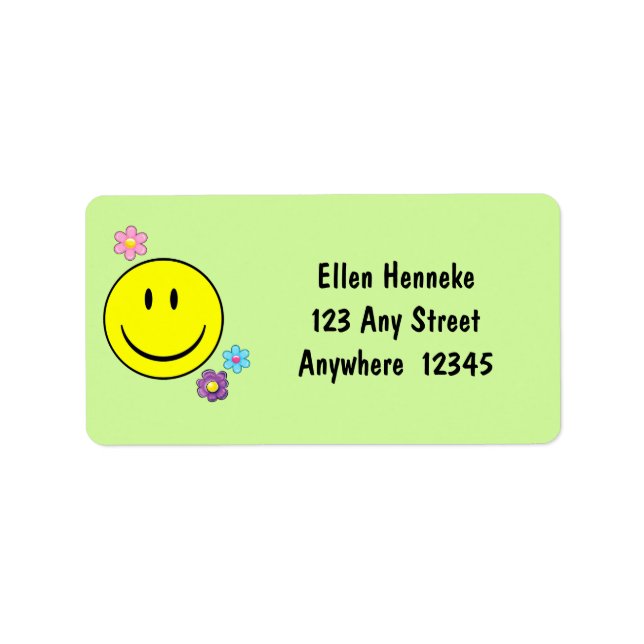 Etiqueta Rosto Feliz (Frente)