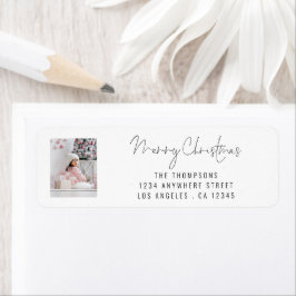 Etiqueta Roteiro de Fotografia Moderno Endereço de Regresso