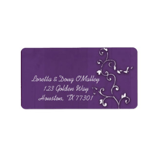 Etiqueta Rotulagem de referência floral Lavendar