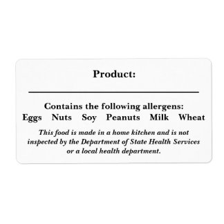 Etiqueta ROTULAGEM DE SEGURANÇA comida Legislação aplicável