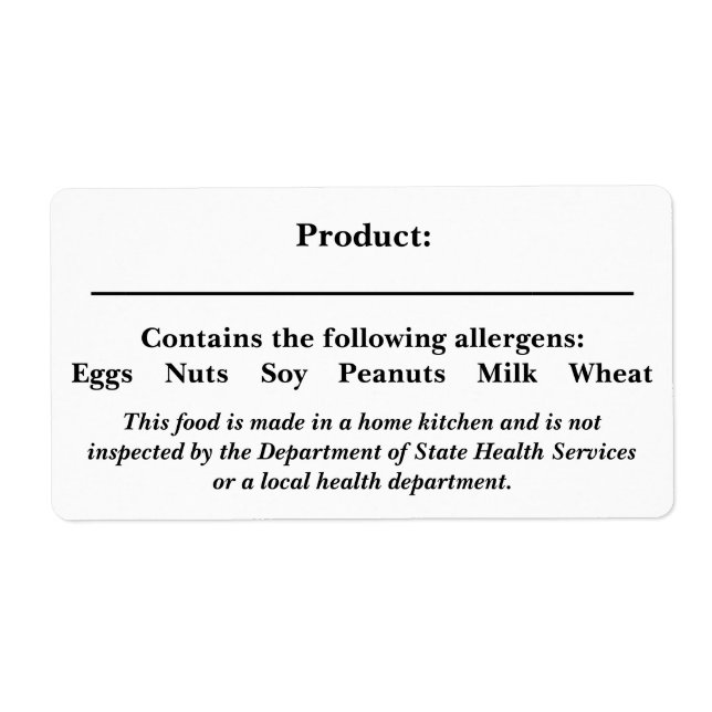 Etiqueta ROTULAGEM DE SEGURANÇA comida Legislação aplicável (Frente)