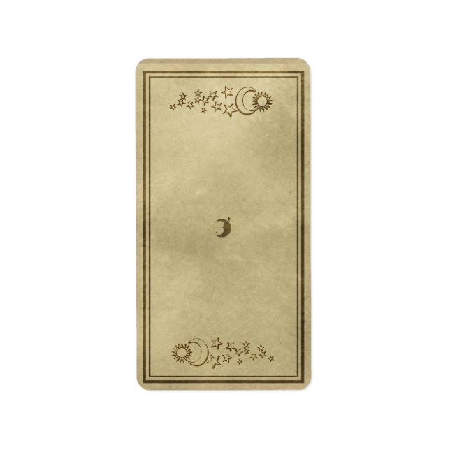 Etiqueta Rótulo Apotário Celestial Médio (Frente)