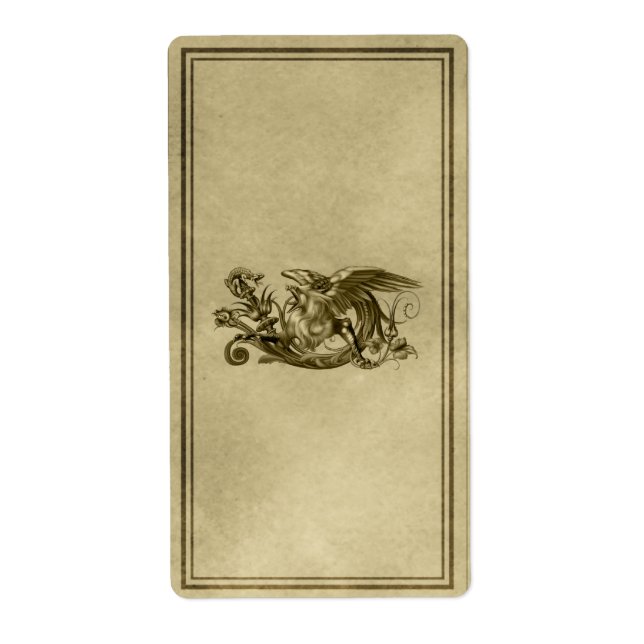 Etiqueta Rótulo Apotecário Griffin (Frente)