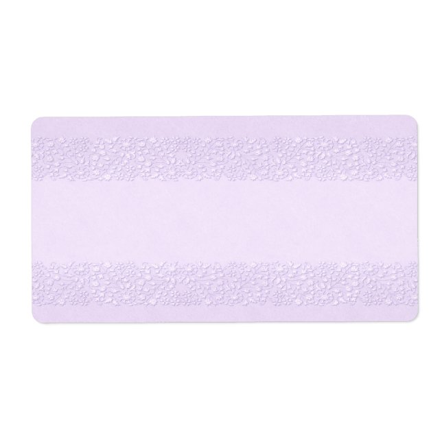 Etiqueta Rótulo Apothecary Floral da lavanda (Frente)