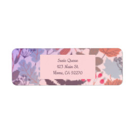 Etiqueta Rótulo Botânico das Folhas bonito