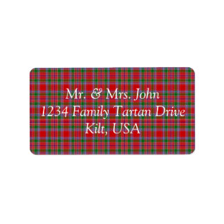 Etiqueta Rótulo Burrell Tartan