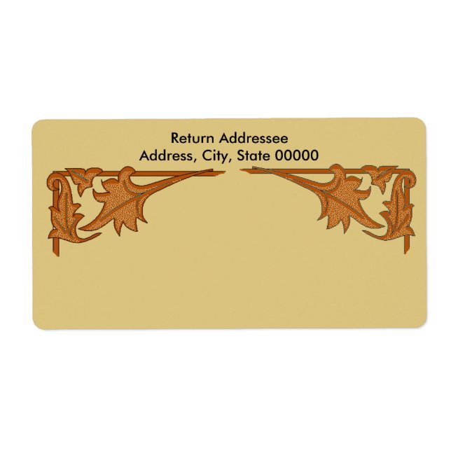 Etiqueta Rótulo - Colchetes de folhas (Frente)