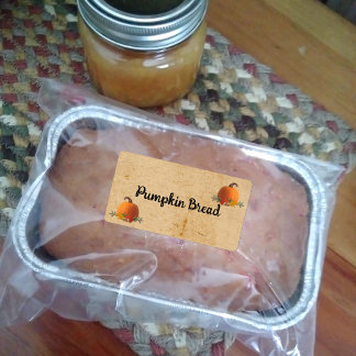 Etiqueta Rótulo Comercial Personalizado do Pumpkin