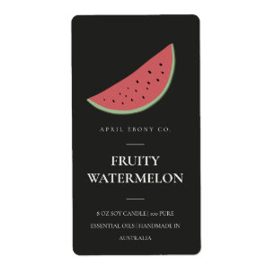 ETIQUETA RÓTULO DA CANETA NEGRA DE ÁGUA DE FRUTA FRESCA