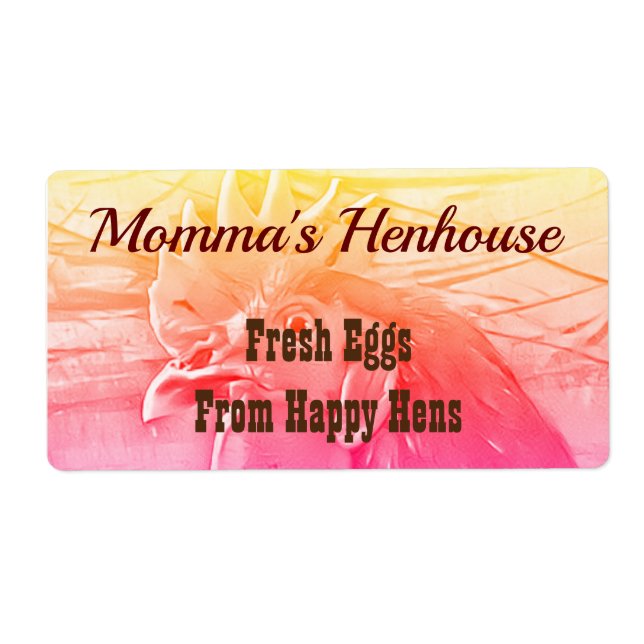 ETIQUETA RÓTULO DA EMBALAGEM DE OVO (Frente)