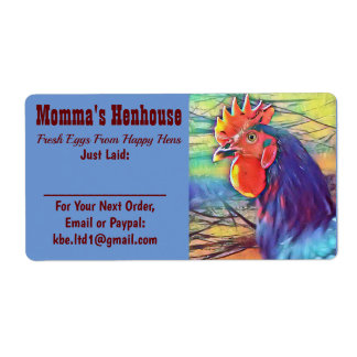 ETIQUETA RÓTULO DA EMBALAGEM DE OVO