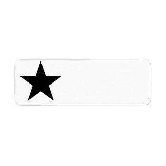 Etiqueta Rótulo da Estrela Negra