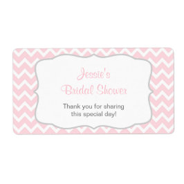 Etiqueta Rótulo da Garrafa de Água, cor-de-rosa e Cinza