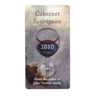Etiqueta Rótulo da garrafa de vinho