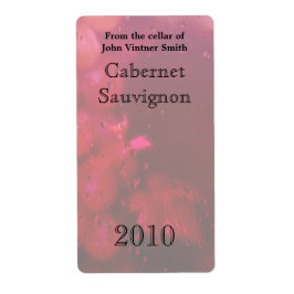 Etiqueta Rótulo da garrafa de vinho