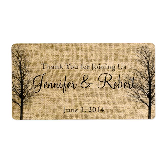 Etiqueta Rótulo da Garrafa e da Garrafa (Frente)